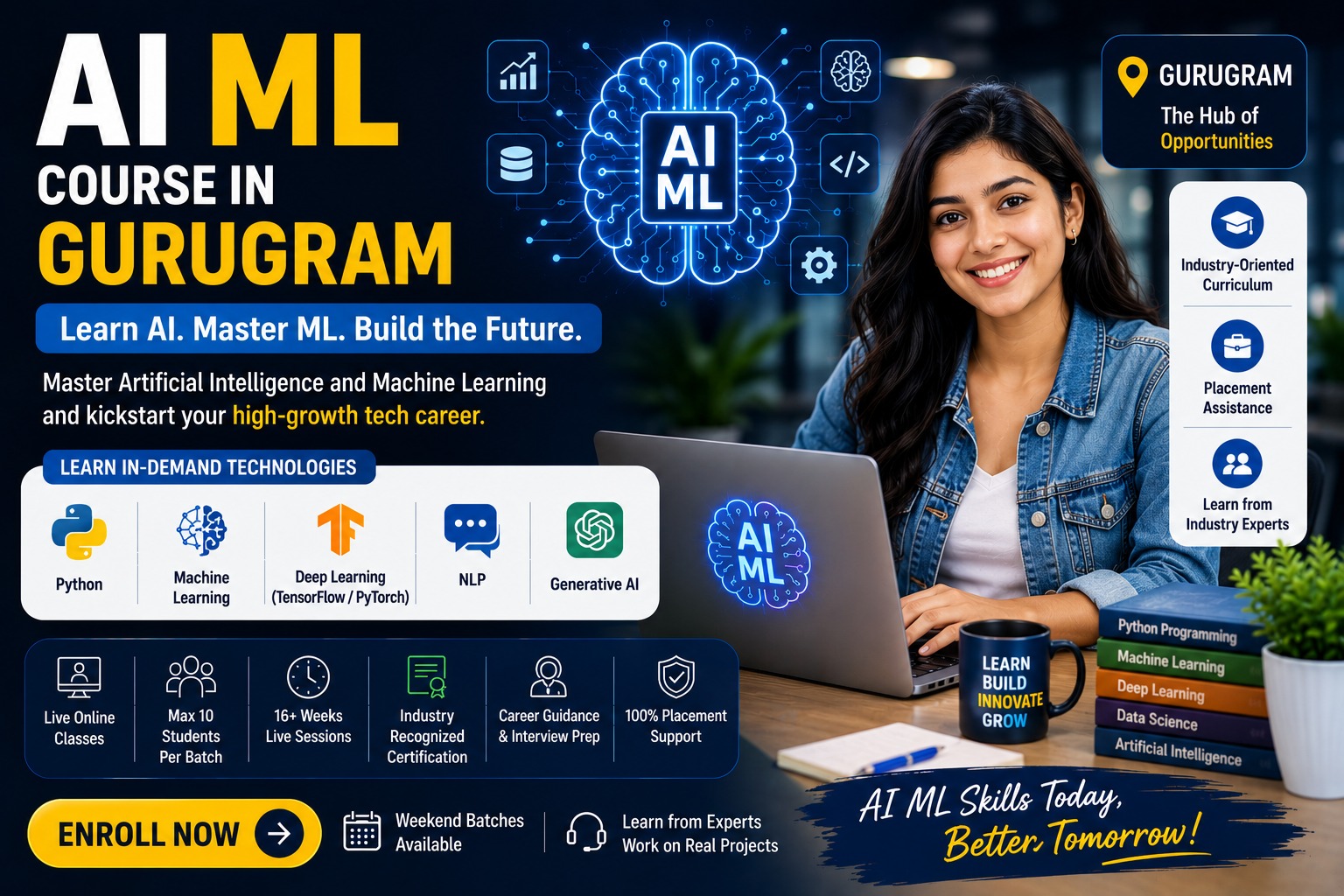 AI ML Course in Gurugram 2026 – Shifttotech Academy AI ML Course in Gurugram - Live Online Training Built for GCC Interview Bar at Shifttotech Academy